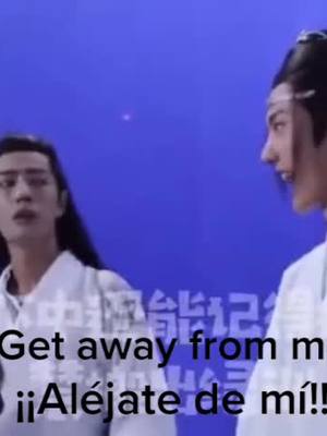 A post by @xiao_yibo on TikTok caption: It's okay they just practiced the scene 🙂 #theuntamed陈情令 #xiaozhan肖战_wangyibo王一博 #yizhanforeverfan #bjyx_9791 #mdzs ❤️💚