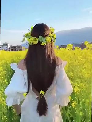 A post by @rurallifee on TikTok caption: The flower sea in the countryside #flower #flowers #country #foryou