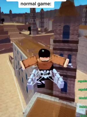 A post by @elzieab on TikTok caption: It’s called attack on titan downfall😂 #aot #attackontitan #roblox #foryou #game