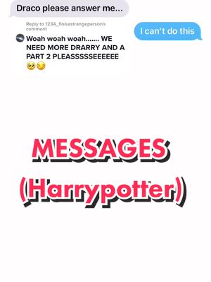 A post by @redheaded_weasleys_texts on TikTok caption: Reply to @1234_floisastrangeperson Dracos POV #harrypotter #dracomalfoy #malfoy #potter #hpmessages #drarry