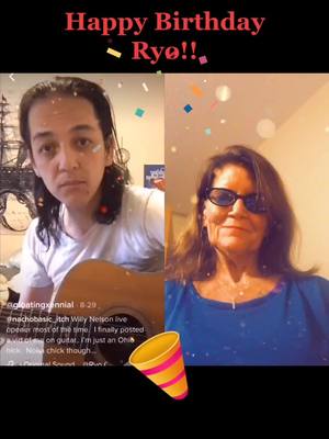 A post by @grandmafrisky on TikTok caption: #duet with @grandmafrisky  Happy Birthday my dear Ryo! Your a gift & treasure to our🌎 I hope U get all your wishes!!🎈🎂🎉🎈🎁🥳🎈#andysangels #fyp