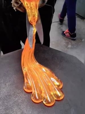 A post by @glassexpo1 on TikTok caption: This is my yellow. #glass #make #Yellow #satisfying #cool