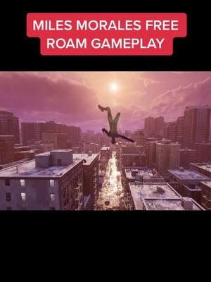 A post by @mit8ch on TikTok caption: Finally free-roam. #ps5 #gaming #milesmorales #spiderman