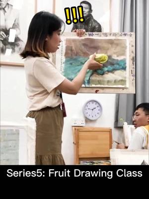 A post by @pandafunchina on TikTok caption: Series5: Fruits Drawing Class#funny #foryou #trick #fyp #class