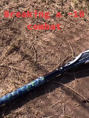 A post by @baseballbots.3 on TikTok caption: Breaking a drop 10 combat #brokenbat #baseball #baseballbots #yes #baseballboys