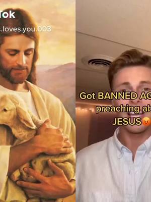 A post by @jesus.loves.you.003 on TikTok caption: Reposting my most viral video so more people can see it. Maybe TikTok will stop being dumb. #jesus #god #UnwrapTheDeals #HomeOffice #fyp #fypシ