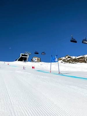 A post by @loicmeillard on TikTok caption: Blue sky and good snow is the best combo ⛷☀️ #foryou #skiing #slowmo #actionsport #anotherbestday 🎥 @g_caviezel