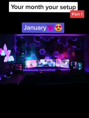 A post by @dreamzrb on TikTok caption: Your month your gaming setup (Part 1) #foryou #fyp #yourmonth #setup #gaming #cool