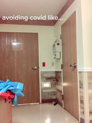 A post by @lucyrodriguez4 on TikTok caption: avoiding COVID like... #NeonShadow #covid19 #fyp #cna #nightshift