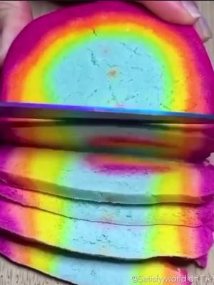 A post by @satisfyyworld on TikTok caption: Comment your birthday to find your birthday twin! 🎂🌈     #satisfying #oddlysatisfying #foru #foryou #fyp #xyzbca #viral #lush