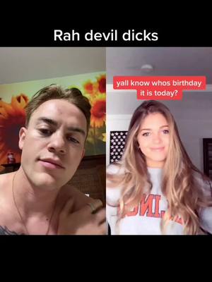 A post by @fxntimusic on TikTok caption: #duet with @brenna.brownnn bless this human. Happy Bday devils