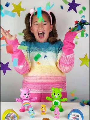 A post by @kendrassparklylife on TikTok caption: Happy #worldkindnessday #carebare #basicfun#carebears #kindess #confetti #BeKind @carebearsofficial @basicfuntoys