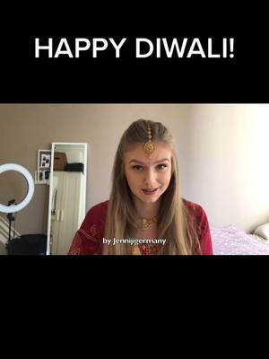 A post by @jenniji4 on TikTok caption: May your life be filled with colors and lights ❤️ #Diwali #india #kannada #hindi #tamil #marathi #punjabi #foryou #fyp #viral