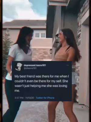 A post by @quotesfor.teens101 on TikTok caption: Tag a friend who has always been there for you<33 #BestFriends #bestfriendscheck #twitterquotes #tweets #quotes #foryou #foryoupage #aesthetic #sad