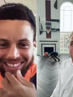 A post by @stephencurryvlog on TikTok caption: #duet with @jakepaul  It’s funny 😆😆😆#duet #funny #basketball #sports #foryou