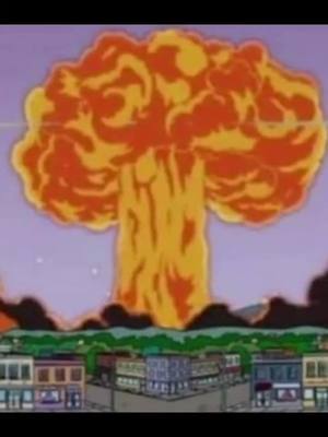 A post by @5impsonspredictions on TikTok caption: #fyp #simpson #prediction #simpsonspredictions #predictionsimpsons #conspiracy #trippy #unreal #explosion #timetravel #trippin #timetravel