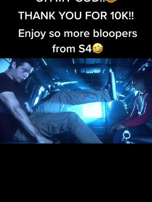 A post by @iconic_teenwolf on TikTok caption: Okay but probably my favorite tbh😂 #teenwolf #bloops #bloopers #season4 @arden_cho how bad did you want to kill them??😂 #farting