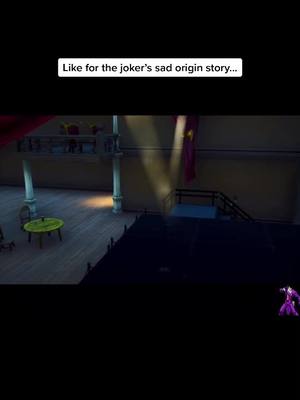 A post by @fortnitehelper098 on TikTok caption: Like the joker’s sad origin story... please like😇🥺 #fortnite #fortnitedark #foryou #joker