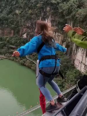 A post by @salinimi on TikTok caption: #foryou #bungeejumping_ #leap #fyp #tiktok