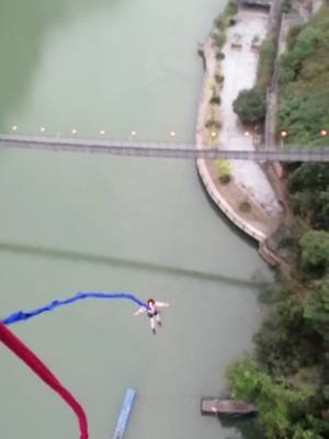 A post by @salinimi on TikTok caption: #foryou #bungeejumping_ #leap #fyp #travel