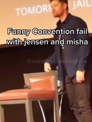 A post by @mostlyjensenackles on TikTok caption: #jensenackles #mishacollins #spncon #supernatural #spnfamily #castiel #deanwinchester #fyp