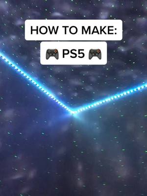 A post by @bestledlight.s on TikTok caption: How to make PS5 🎮 #ledlights #galaxyprojector #ledlight #leds #led #ps5 #playstation5