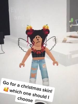 A post by @_tt.roblox.xx_ on TikTok caption: which one should I choose?🥰🎄 #fy #fyp #foryou