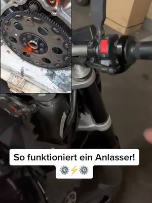 A post by @bikebruh on TikTok caption: So funktioniert ein Anlasser! ⚙️⚡️⚙️ #motorrad #bike #motor #bikelover #anlasser #technik #tec #bikebruh #lernenmittiktok #yamaha #anlasser#motorcycle