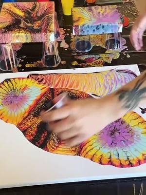 A post by @ on TikTok caption: Support your local artists for the holidays!! Families & friends would love to receive something special 🎁 #art #foryou #fyp #foryoupage #fluidart