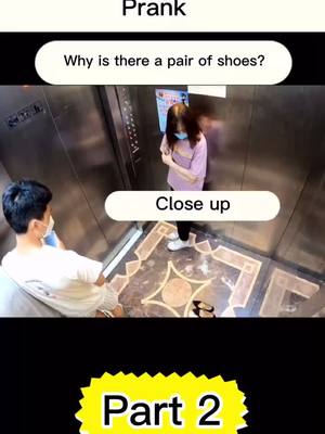 A post by @tkfunnylife on TikTok caption: Part 2 is coming💕#fy #fyp #elevatorprank #prank #funny #fun #joke