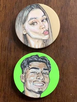 A post by @bllllakee on TikTok caption: Part 3 of Painting the Wiggie Squad on Popsockets! @paekadegallo @gerohanirias #badwiggies #dadwiggies #fyp #foryoupage #popsocket #painting