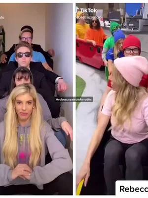 A post by @rebeccazamolofanedits on TikTok caption: OMG @rebeccazamolo brought back the trend 😂 @maddiegray27 @matt.slays @rztwinofficals  #fyp #trend #viral #funny #rebeccazamolo #zamfam #fan