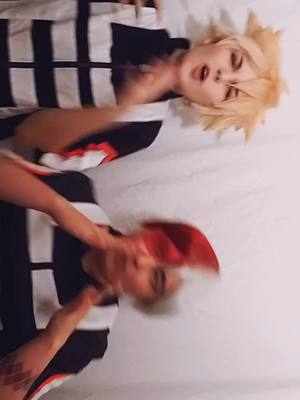 A post by @the.literal.void on TikTok caption: and the duo version 🥰 #todobaku #bakugocosplay #bnhacosplay