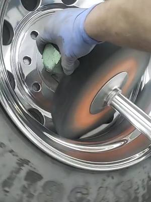 A post by @shinytrucks on TikTok caption: #beforeandafter #starttofinish #rim #polishing #shinywheels #shiny #trucks #timelaps