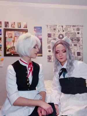 A post by @littleprincecosplay on TikTok caption: this is a joke i swear || @ramen.nie || #catmaid #dogmaid #ayo #deadcheck #fyp