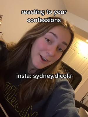 A post by @sydthekinesiologykid on TikTok caption: DM me your confessions on ig!! sydney.dicola