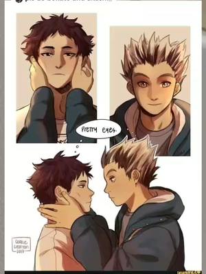 A post by @hqship on TikTok caption: Reply to @gon_123456789 stop im foggy eyed. #hq #haikyuu #haikyuuships #bokuto #akaashi #bokuashi