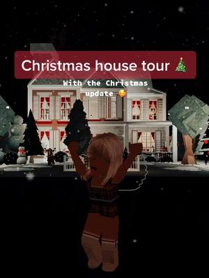 A post by @awhpxstel on TikTok caption: I can’t show my bedroom cause I didn’t have any time 🥺🎄 #house #housetour #christmas #trending #trendy #fypシ #viral #aesthetic #christmasroblox