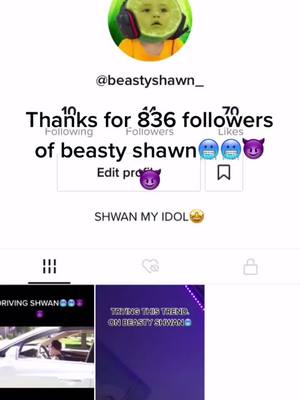 A post by @beastyshawn_ on TikTok caption: THANK YOU FOR 14 FOLLOWERS TO 🥶🥶🥶🥶😈😈😈🥶🥶🥶🥶👍🏾👍🏾#fgteev #@beastyshawn