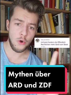 A post by @politik on TikTok caption: #ARD und #ZDF sind weit weg von perfekt, aber trotzdem stimmen viele Behauptungen nicht. #politik #politiktok #tv #rundfunk #gez CC @fmaertlpolitik