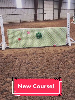 A post by @mindyrebecca on TikTok caption: new course with a festive twist ❄️❤️