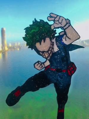 A post by @obsidian_traces on TikTok caption: YALL ARE FAST WITH THESE AUDIOS #art #glasspaint #deku #stainedglassdiy #anime  #bnha