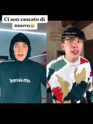 A post by @f3d3rrrr on TikTok caption: #duetto con @f3d3rrrr Prometto che sta volta resterò (forse)😀 Vi sono mancato?🥺❤️ #fyp