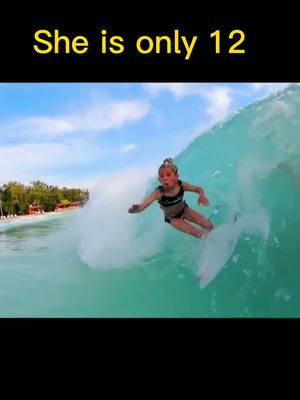 A post by @xgame07 on TikTok caption: 12 years old girl #surf #foryou #fyp#extremesports #fy