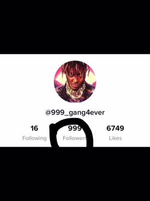 A post by @gofollowthenewaccount2 on TikTok caption: Who will be my 1000 follower I will be following them #999