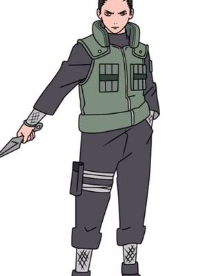 A post by @sinpie_kun on TikTok caption: #greenscreen Kakashi’s daughter? Creds to artist(s)!!#daughter #kakashi #anime #naruto #shikamaru #kakashisdaughter #fanart