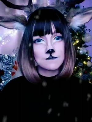 A post by @firecrackercosplay on TikTok caption: loved doing this with @kettukitsucosplay !!! be sure to check out the other reindeer's (tagged in the comments) #xmas #fyp #reindeer #reindeercosplay