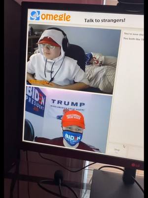 A post by @javarissss on TikTok caption: Part 1 #trump2020 #trump #biden2020 #biden #omegle