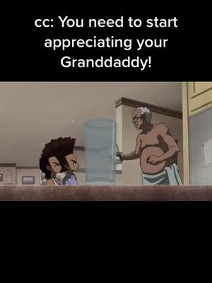 A post by @theboondocksisthebest on TikTok caption: Grandad had no cares #theboondocks #RobertFreeman #tv #fyp #goodtvshows #meme #funny