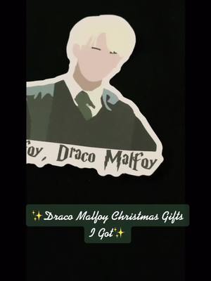 A post by @nightnamu on TikTok caption: So many stickers 🥺 #draco #malfoy #dracomalfoy #dracotok #dracotiktok #fyp #foryou #tomfelton #harrypotter #funkopop #merrychristmas